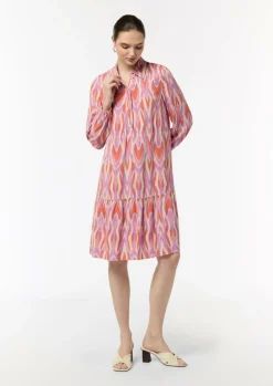 Kleid aus Viskose mit All-over-Print