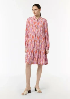 Kleid aus Viskose mit All-over-Print