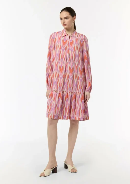 Kleid aus Viskose mit All-over-Print