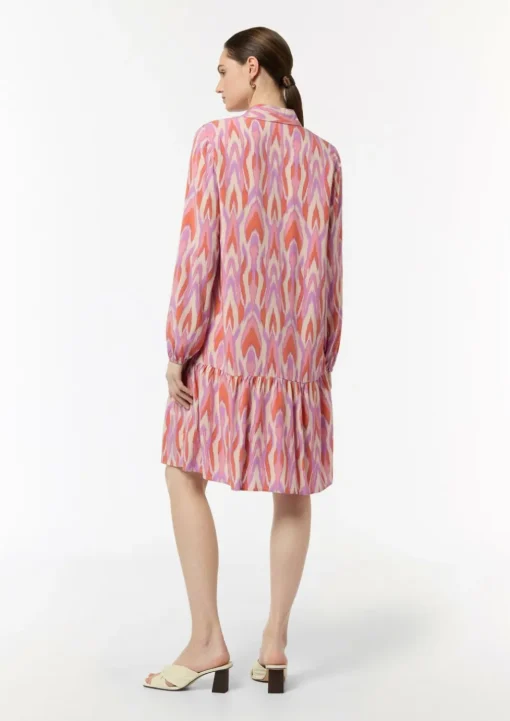 Kleid aus Viskose mit All-over-Print