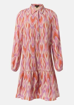 Kleid aus Viskose mit All-over-Print