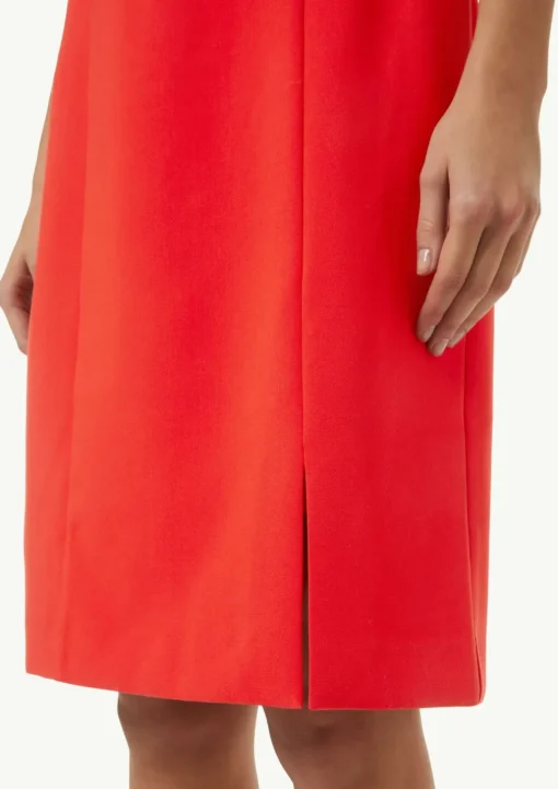 Kleid mit Bateau-Ausschnitt und verdecktem Reißverschluss