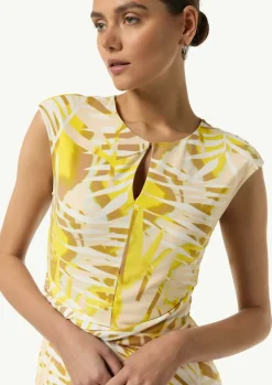 Kleid mit Riegel-Detail und Kappärmeln