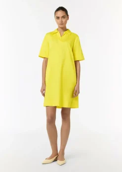 Kleid mit Tunika-Ausschnitt und Hemdkragen