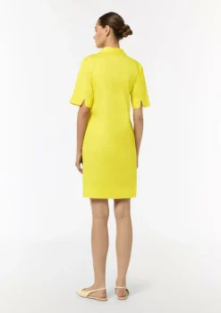Kleid mit Tunika-Ausschnitt und Hemdkragen