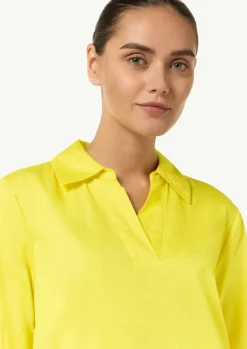 Kleid mit Tunika-Ausschnitt und Hemdkragen