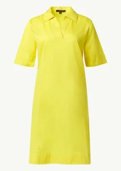 Kleid mit Tunika-Ausschnitt und Hemdkragen