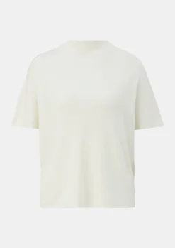 Kurzarmpullover mit Stehkragen