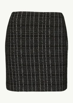 Kurzer Rock in Bouclé Jersey