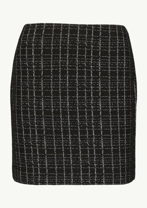 Kurzer Rock in Bouclé Jersey