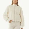 Kuscheliger Teddy-Blouson mit Rippbündchen