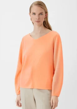 Langarmshirt aus weichem Scuba
