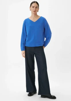Langarmshirt aus weichem Scuba
