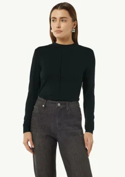 Langarmshirt mit Glitzerdetail