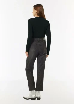 Langarmshirt mit Glitzerdetail