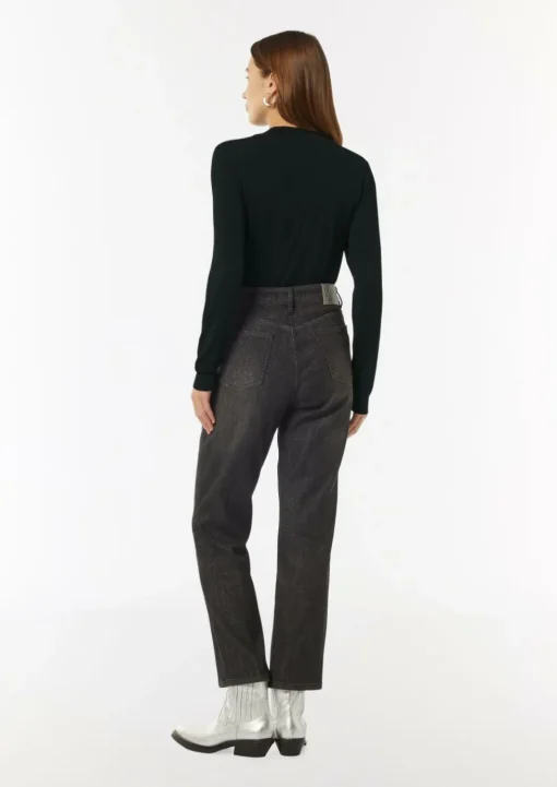 Langarmshirt mit Glitzerdetail