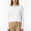 Langarm-Shirt mit Ripp-Detail im Relaxed Fit