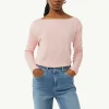 Langarm-Shirt mit Ripp-Detail im Relaxed Fit