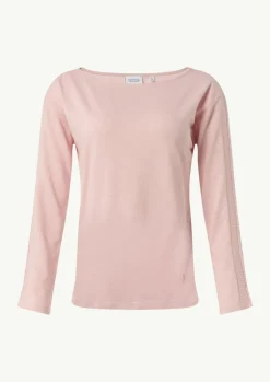 Langarm-Shirt mit Ripp-Detail im Relaxed Fit