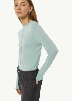 Langarm-Shirt mit Stehkragen