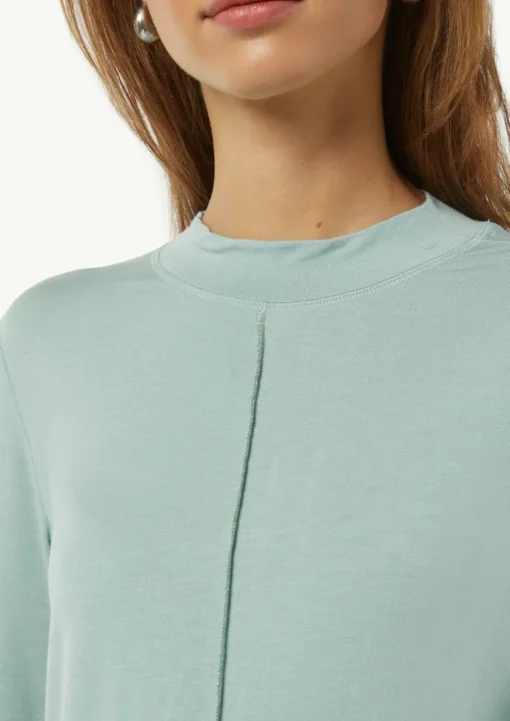 Langarm-Shirt mit Stehkragen