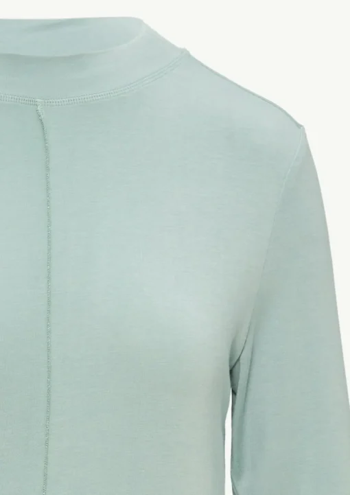 Langarm-Shirt mit Stehkragen