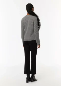 Langarmshirt mit Strukturstreifen