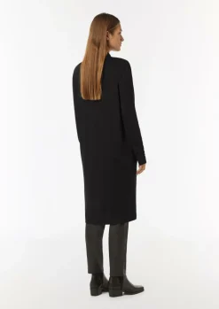 Langer Jersey-Cardigan mit Metallic-Effekt