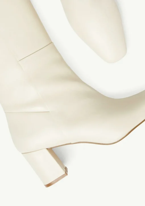 Lederstiefel mit Blockabsatz