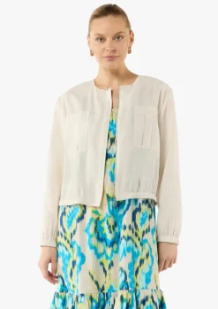 Leichte Blousonjacke aus Modalmix