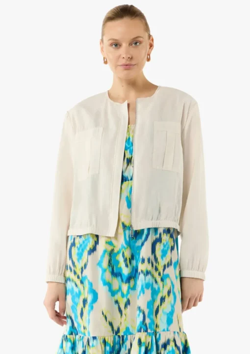 Leichte Blousonjacke aus Modalmix
