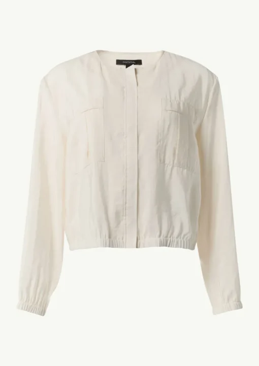 Leichte Blousonjacke aus Modalmix