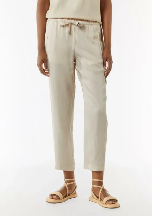 Leichte Hose aus Lyocell mit Gummizug