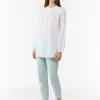 Leichte Tunika-Bluse mit Biesen-Details