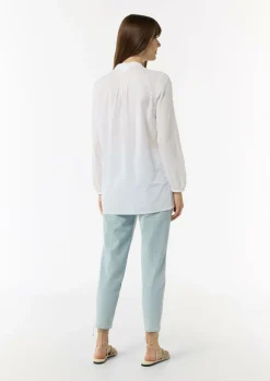 Leichte Tunika-Bluse mit Biesen-Details