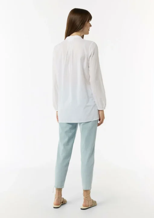 Leichte Tunika-Bluse mit Biesen-Details