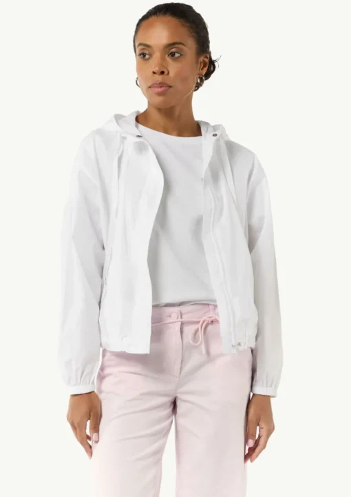 Leichte Windjacke aus Popeline mit Kapuze