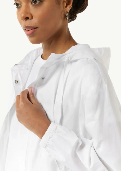 Leichte Windjacke aus Popeline mit Kapuze