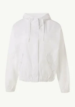 Leichte Windjacke aus Popeline mit Kapuze