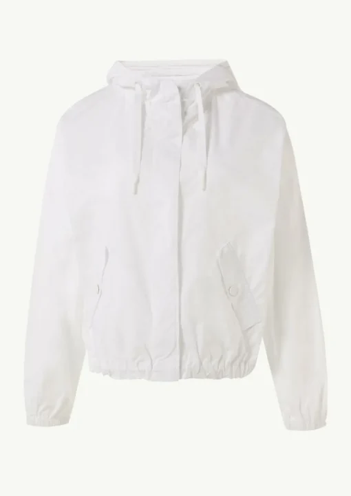 Leichte Windjacke aus Popeline mit Kapuze