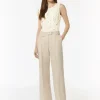 Leinen-Mix-Hose mit Eingrifftaschen