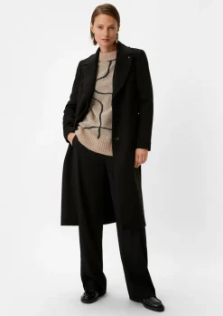 Lockerer Strickpullover mit Alpakawolle