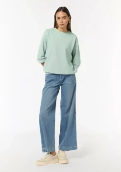 Lockeres Sweatshirt mit 3/4-Arm