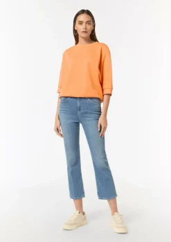 Lockeres Sweatshirt mit 3/4-Arm