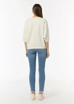 Lockeres Sweatshirt mit 3/4-Arm