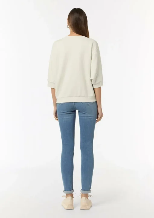 Lockeres Sweatshirt mit 3/4-Arm