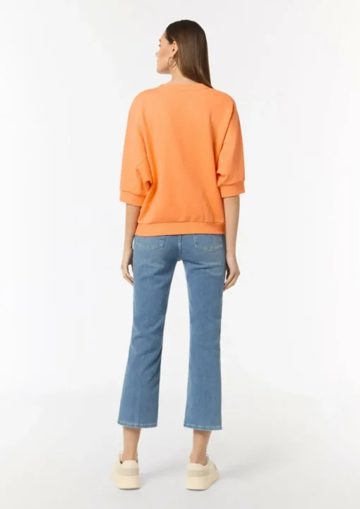 Lockeres Sweatshirt mit 3/4-Arm