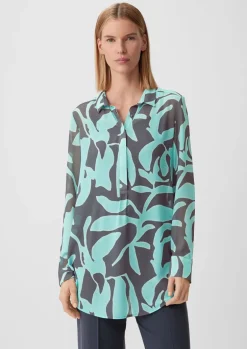 Longbluse aus Chiffon