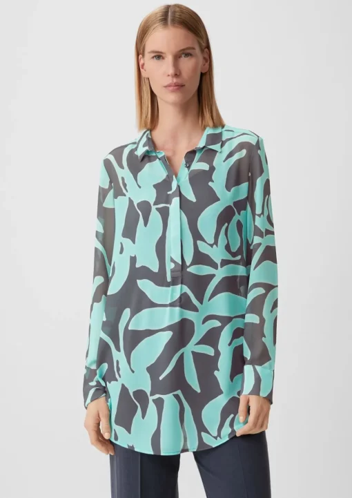 Longbluse aus Chiffon