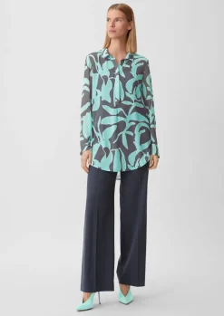Longbluse aus Chiffon
